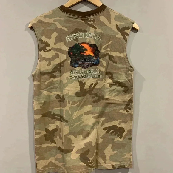 Harley Davidson St.  Maarten Biker Tank Top - Picture 2 of 8